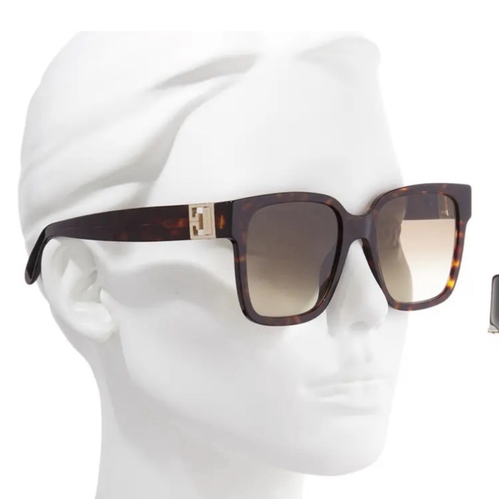 💯Authentic NWT Givenchy designer sunglasses - tortoise colorway - square 🎉 - Picture 5 of 12